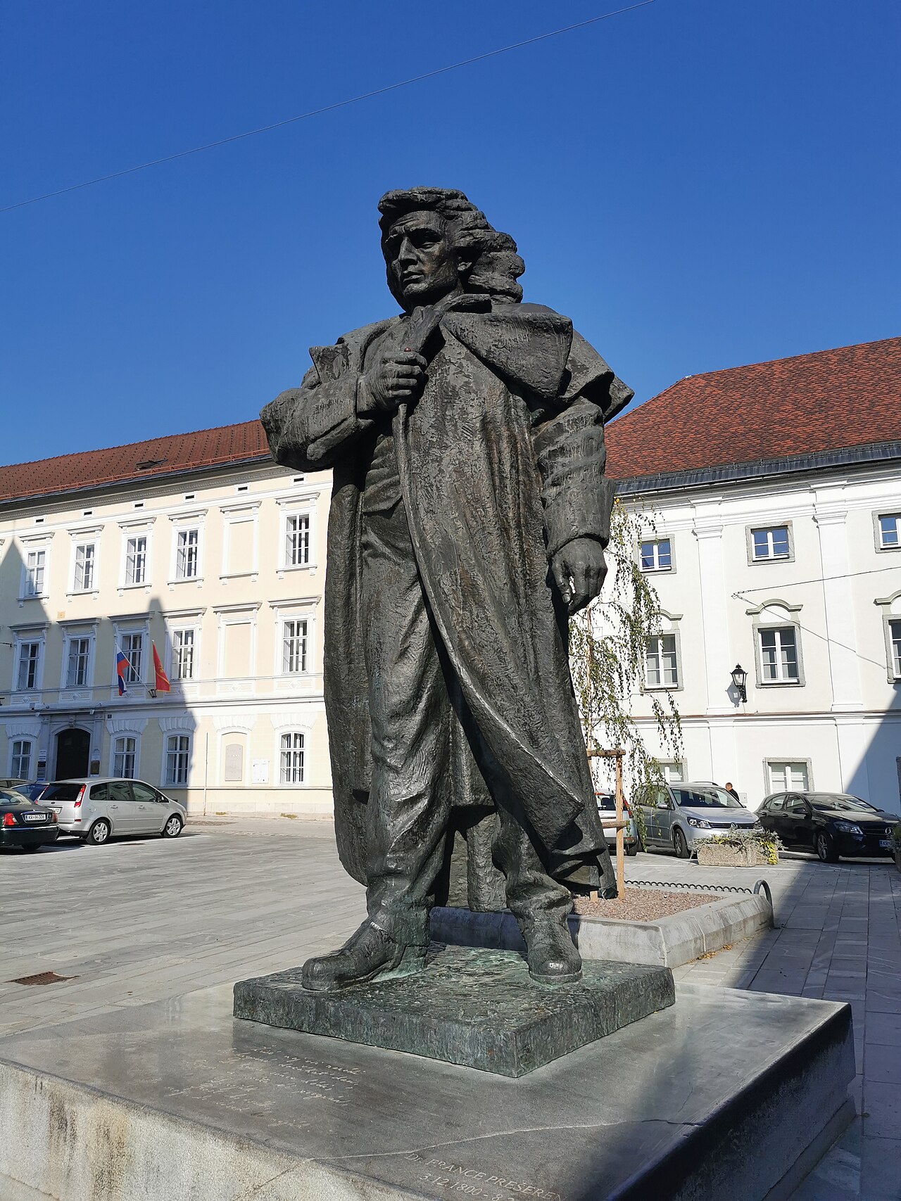 The France Prešeren monument in Kranj